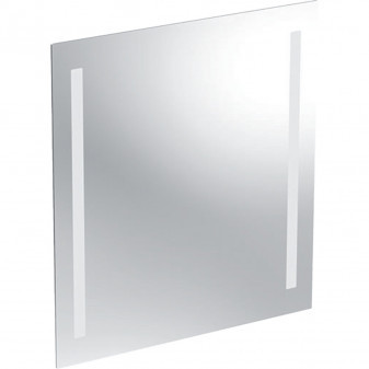 Zrcadlo Geberit Option Basic s osvětlením, oboustranné osvětlení: B=60cm, H=65cm