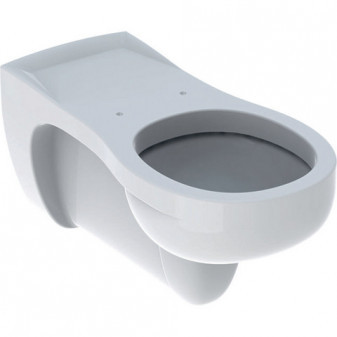 Závěsné WC Vitalis s hlubokým splachováním, prodloužené vyložení, bezbariérové, 70cm, Bílá