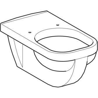Závěsné WC Geberit Selnova Comfort Square s plochým splachováním: T=70cm, Bílá