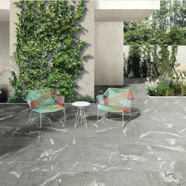Percorsi Frame Gneiss Grey dlažba 60×60 cm, strukturovaná matná, rektifikovaná R11