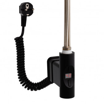 Topná tyč Home Plus Eco  s kabelem se zástrčkou, designovým krytem 300W černá O-profil