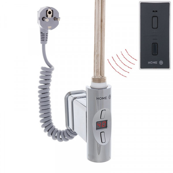 Topná tyč Home Plus  s kabelem se zástrčkou, designovým krytem 600W lesklý chrom O-profil