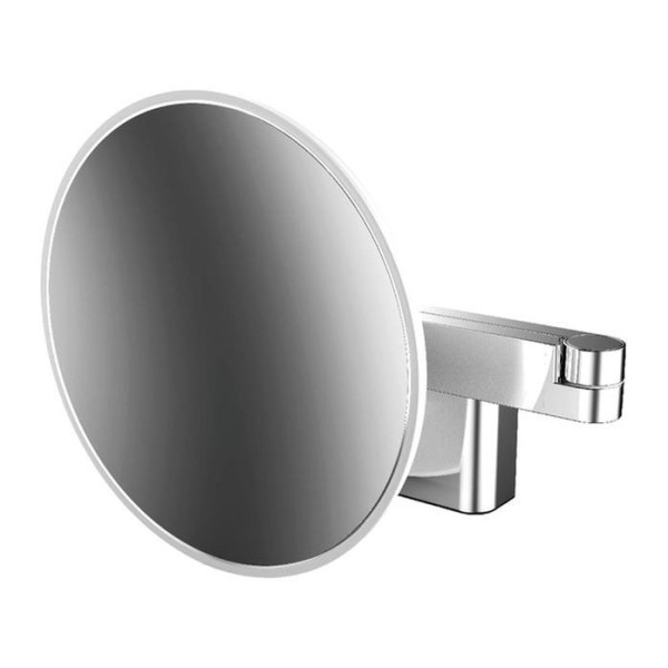 chrome LED cosm. mirror 3x, cc,round