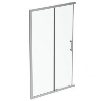 Connect 2 Posuvné dveře (2dílné) 130 cm, nastavení 1270-1320 mm, štříbrná