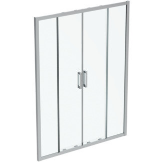 Connect 2 Posuvné dveře (4dílné) 160 cm, nastavení 1570-1620 mm, štříbrná