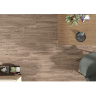 Woodenai Taupe dlažba 20×120×0,95 cm, mat, rektifikace