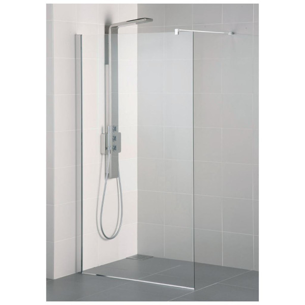 Synergy Wetroom stěna 140x202,5 cm, sklo 8mm, stříbrná