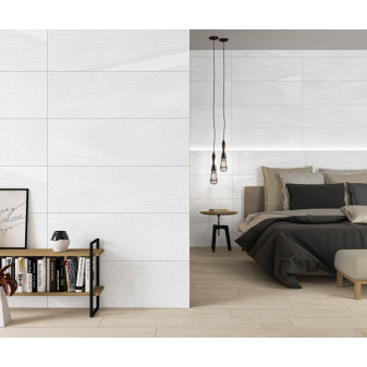 Linette Blanco Rlv. dekor 33,3×100×0,75 cm, mat, rektifikace