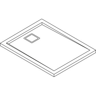 LIVADA sprchová vanička obdélník 70x100x3,5 cm, bílá, litý mramor 70x100 cm bílá/sklo litý mramor