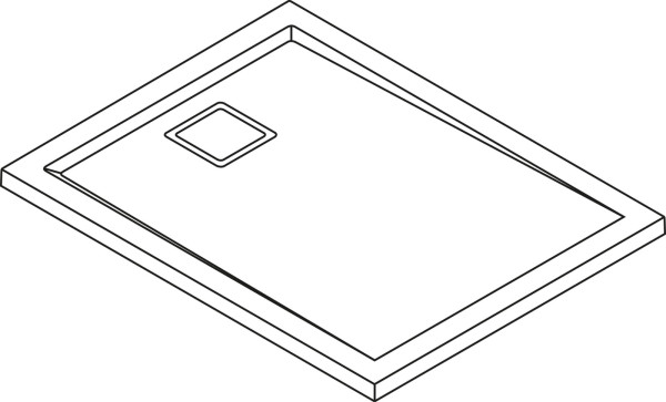 LIVADA sprchová vanička obdélník 70x100x3,5 cm, bílá, litý mramor 70x100 cm bílá/sklo litý mramor