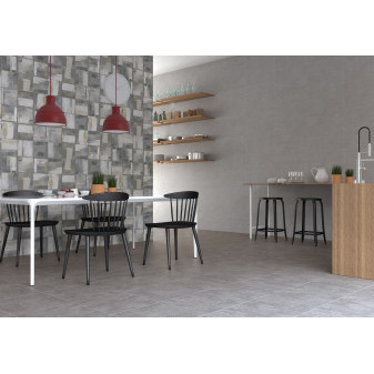 Norde Gris Adz dlažba 60×60×1 cm, mat, rektifikace