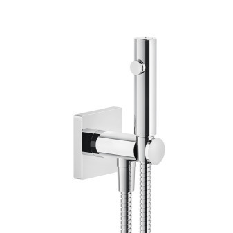 RILIEVO Ruční bidetová/vanová sprcha, připojení 1/2”. imitace kartáč.oceli