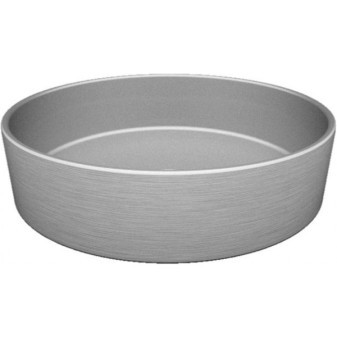 RHO METAL umyvadlo na desku prům.41cm, brushed dark inox