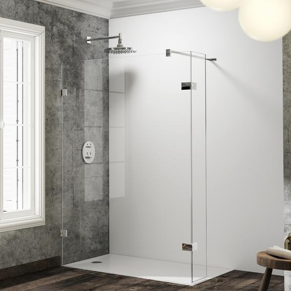 Solva RL 4­úhelník Walk-In Black Edition sklo ciré