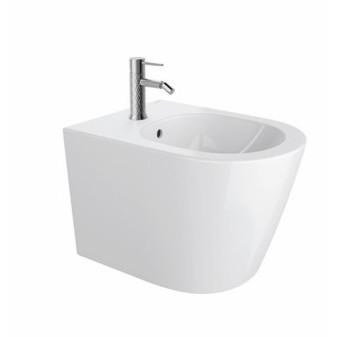 AQUITANIA závěsný bidet, s otvorem pro baterii a upevňovací sadou, délka 52cm, bílá