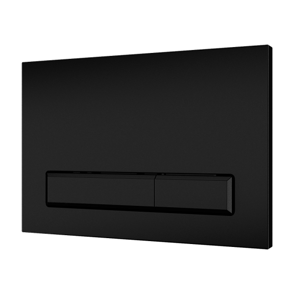 Dvojčinné splachovací tlačítko do rámu SLR 21 - černé