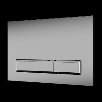 Dvojčinné splachovací tlačítko do rámu SLR 21 - Nerez