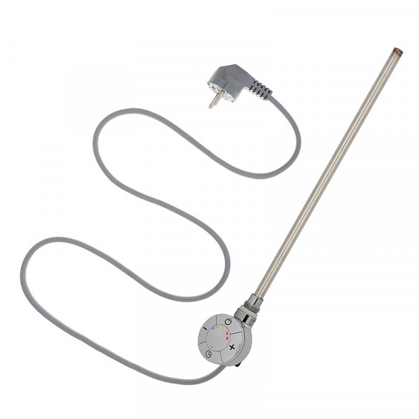 Topná tyč Smart Plus s kabelem a zástrčkou s kolíkem 300W lesklý chrom