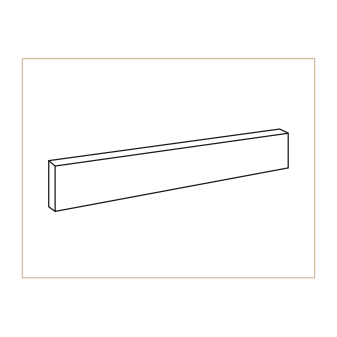 Londale Silver sokl 7,2×60×0,85 cm, mat, rektifikace