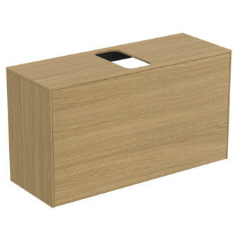 CONCA Umyvadlová skříňka 100X37x55, 1 vnější + 1 vnitřní zásuvka, vrchní deska s výřezem - upros