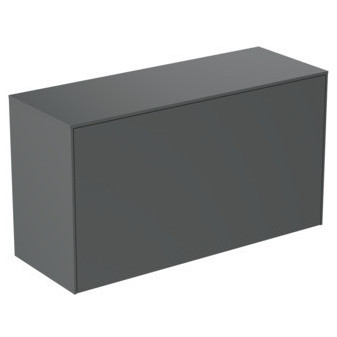 CONCA Umyvadlová skříňka 100X37x55, 1 vnější + 1 vnitřní zásuvka, vrchní deska bez výřezu, antra