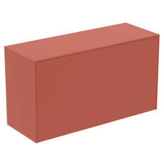 CONCA Umyvadlová skříňka 100X37x55, 1 vnější + 1 vnitřní zásuvka, vrchní deska bez výřezu, oranž