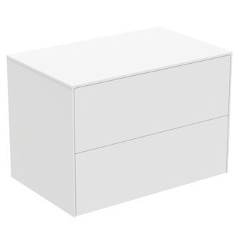 CONCA Umyvadlová skříňka  80X50x55, 2 zásuvky, vrchní deska bez výřezu, bílá