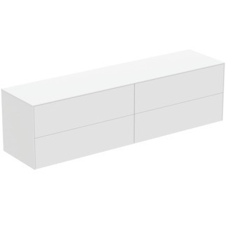 CONCA Umyvadlová skříňka  200X50x55, 4 zásuvky, vrchní deska bez výřezu, bílá