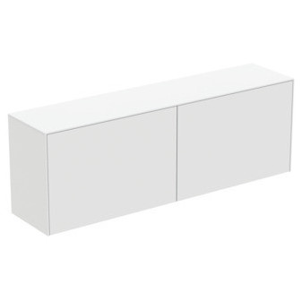CONCA Umyvadlová skříňka  160X37x55, 2 vnější + 2 vnitřní zásuvky, vrchní deska bez výřezu, bílá