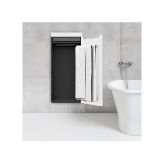 Zehnder Zenia topný modul 1000x450mm, se závěsy vpravo, černá Jet Black