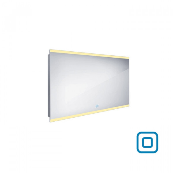 LED zrcadlo 1200x700 s dotykovým senzorem, rám hliníkový