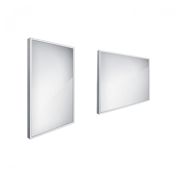 LED zrcadlo 500x700, rám hliníkový