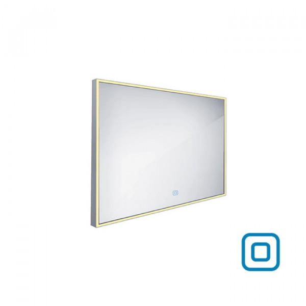 LED zrcadlo 1000x700 s dotykovým senzorem, rám hliníkový