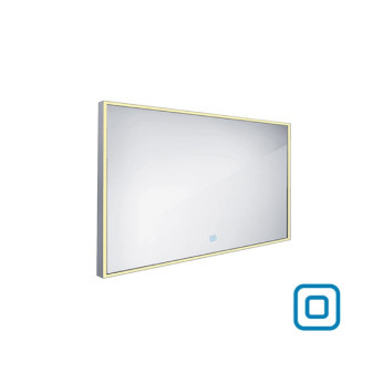 LED zrcadlo 1200x700 s dotykovým senzorem, rám hliníkový