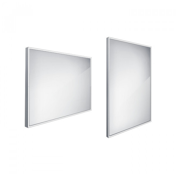 LED zrcadlo 900x700, rám hliníkový
